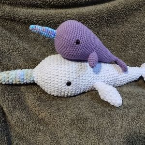 Crochet Narwhals set